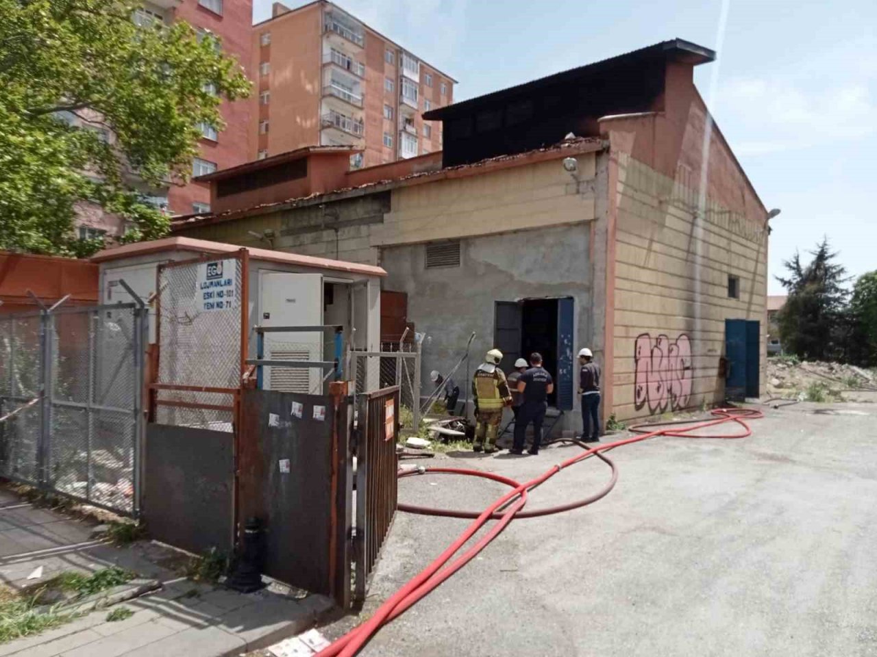 Ankara’da korkutan trafo yangını