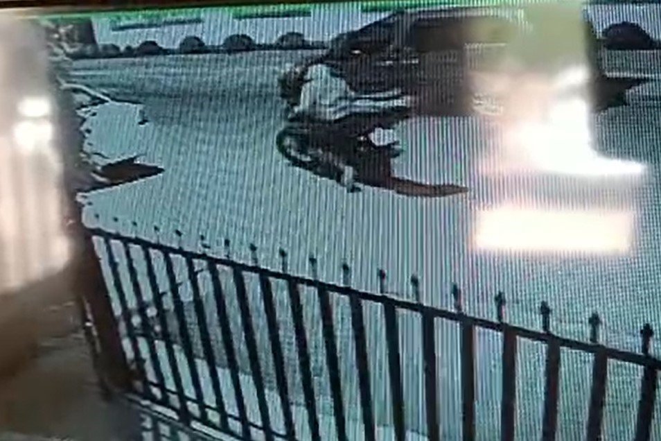 Motosiklet hırsızı iş başında