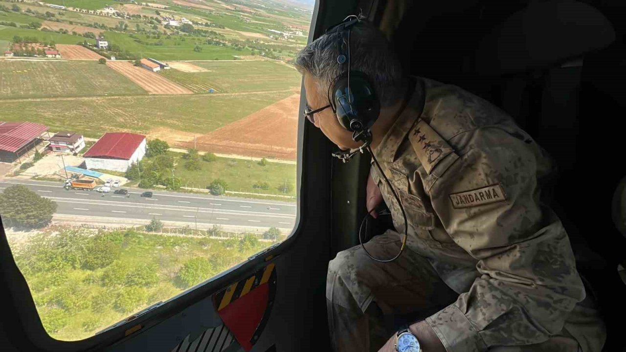 Elazığ’da helikopter destekli trafik denetimi yapıldı
