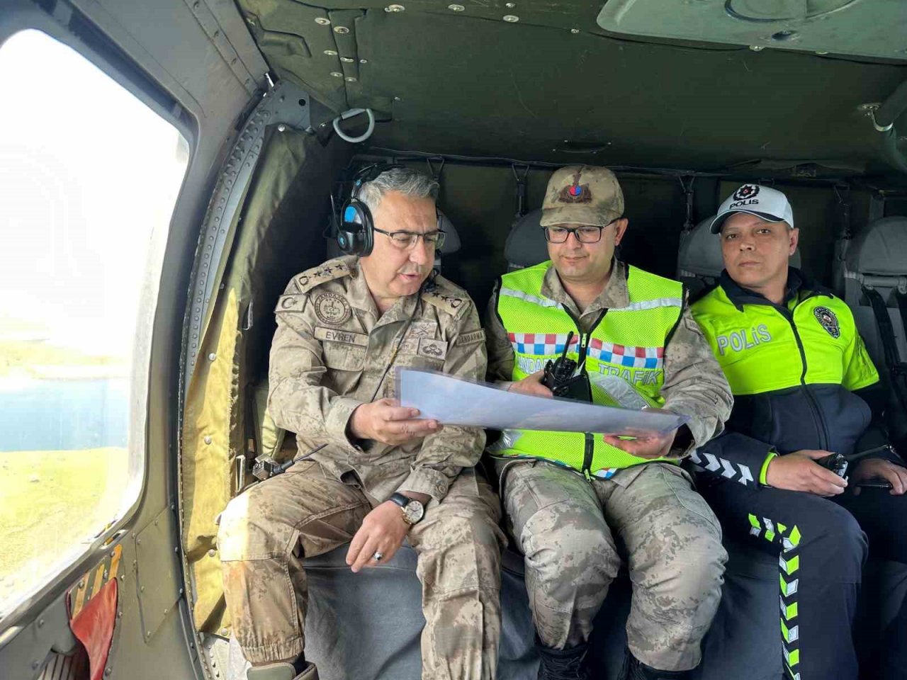 Elazığ’da helikopter destekli trafik denetimi yapıldı