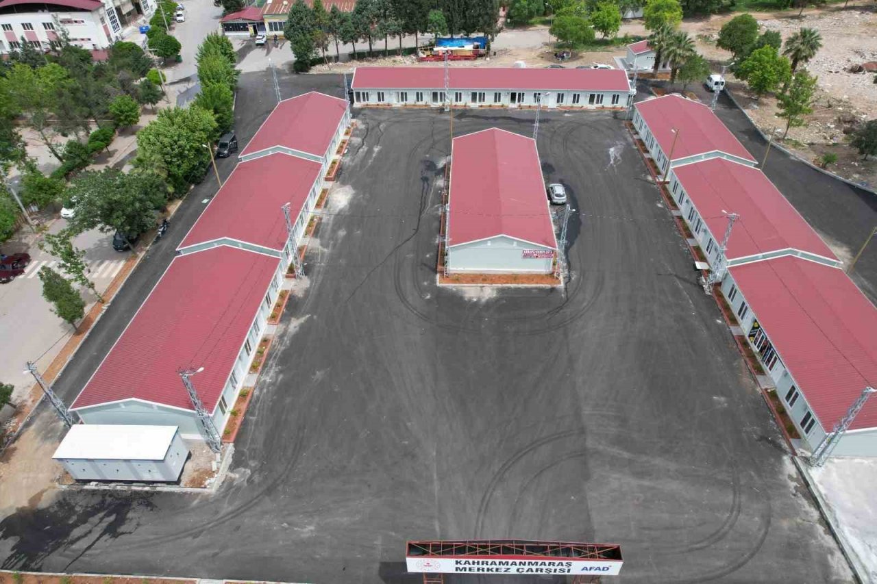 Kahramanmaraş ’Merkez Prefabrik Çarşı’ hizmete girdi