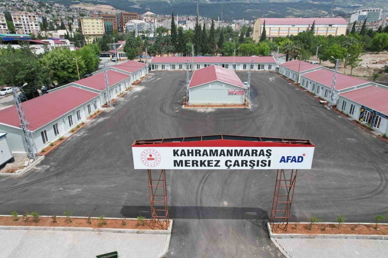 Kahramanmaraş ’Merkez Prefabrik Çarşı’ hizmete girdi