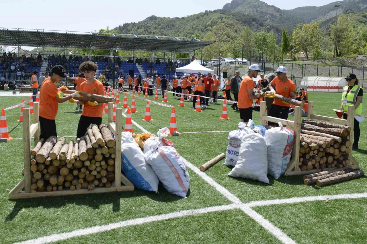 Isparta’da Orman Oyunları Gençlik Olimpiyatı gerçekleştirildi