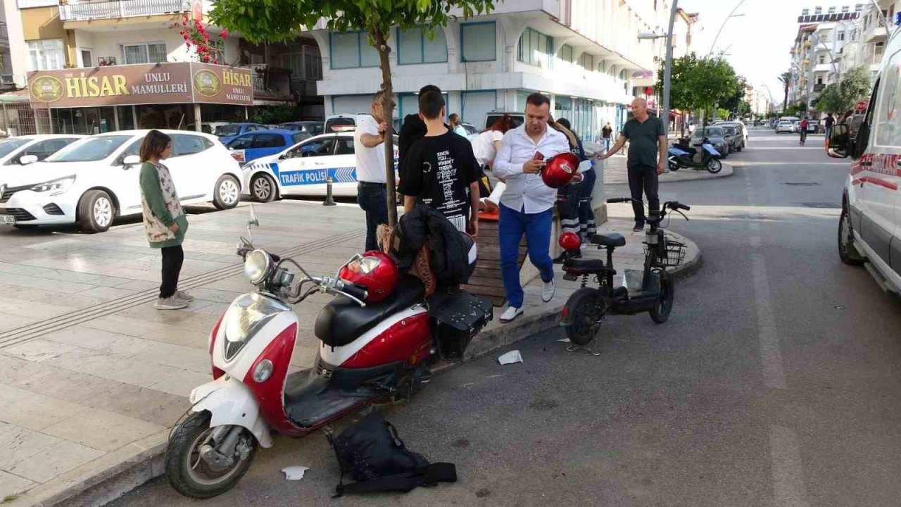 Elektrikli bisikletle kazasında Rus vatandaşı yaralandı