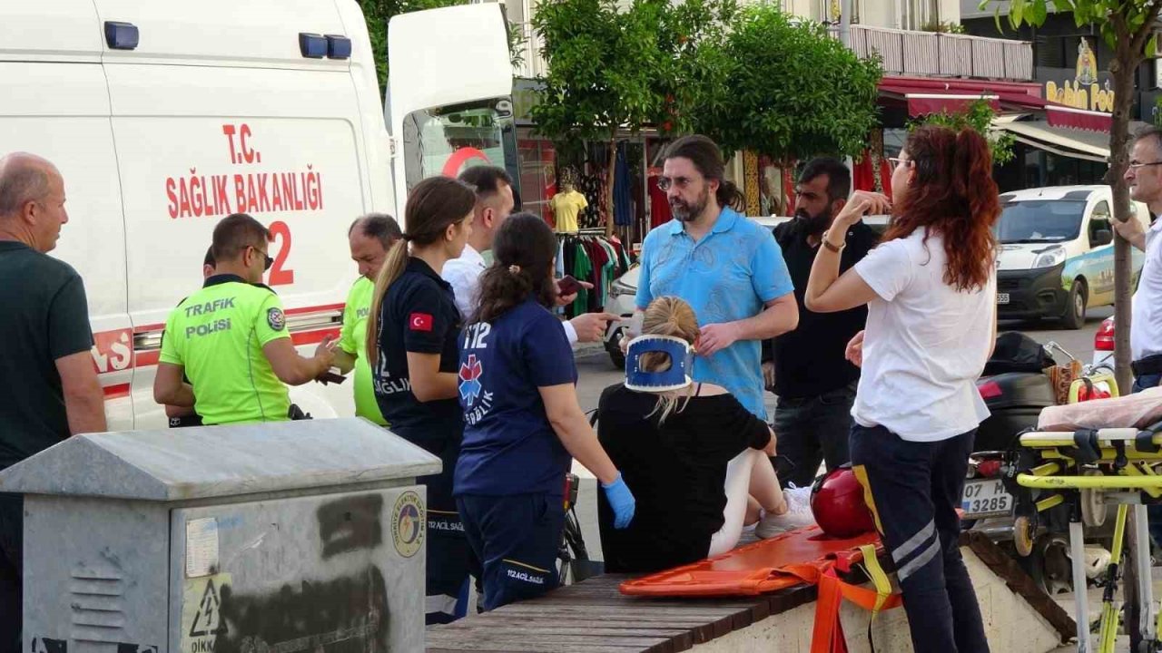 Elektrikli bisikletle kazasında Rus vatandaşı yaralandı