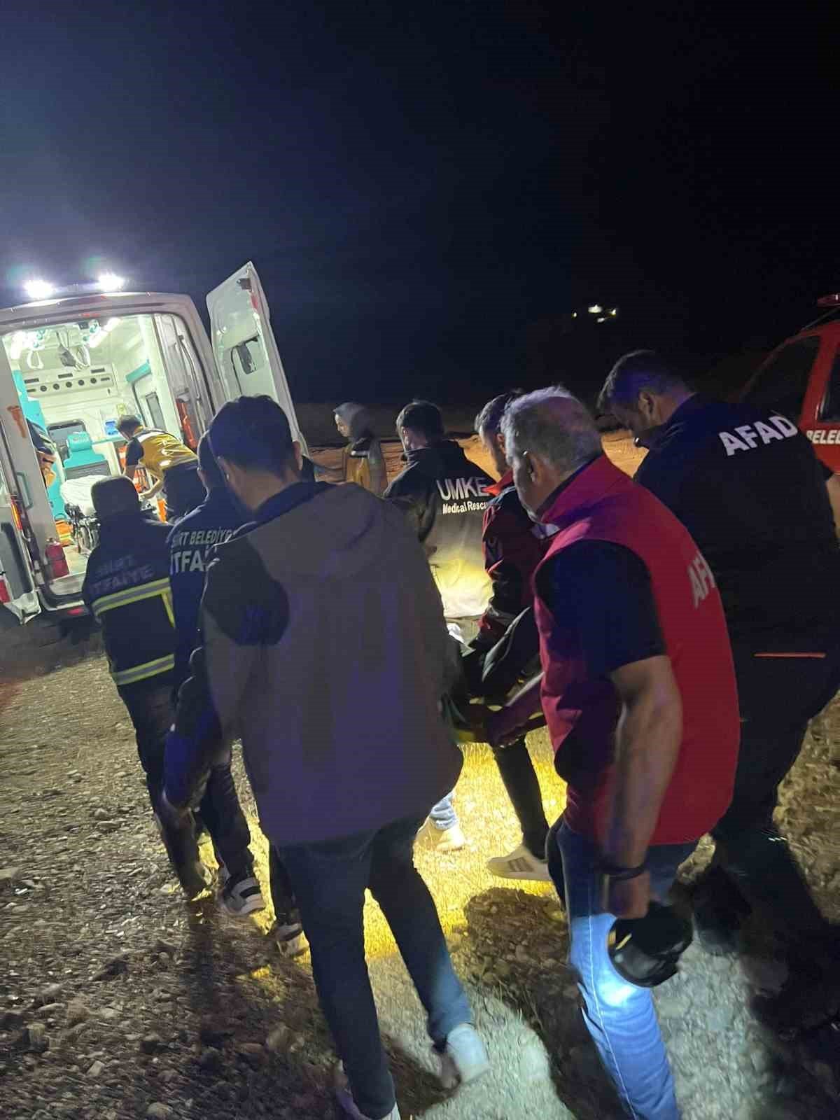 Siirt’te otomobil takla attı: 2 yaralı