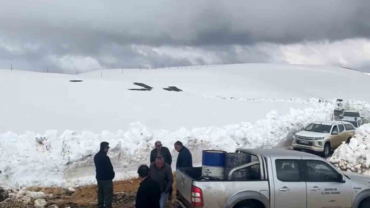 Erzincan’da mayıs ayında karla mücadele