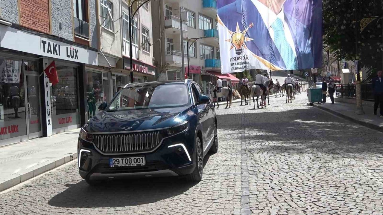 Gümüşhane’de 19 Mayıs kutlamalarına Togg damga vurdu