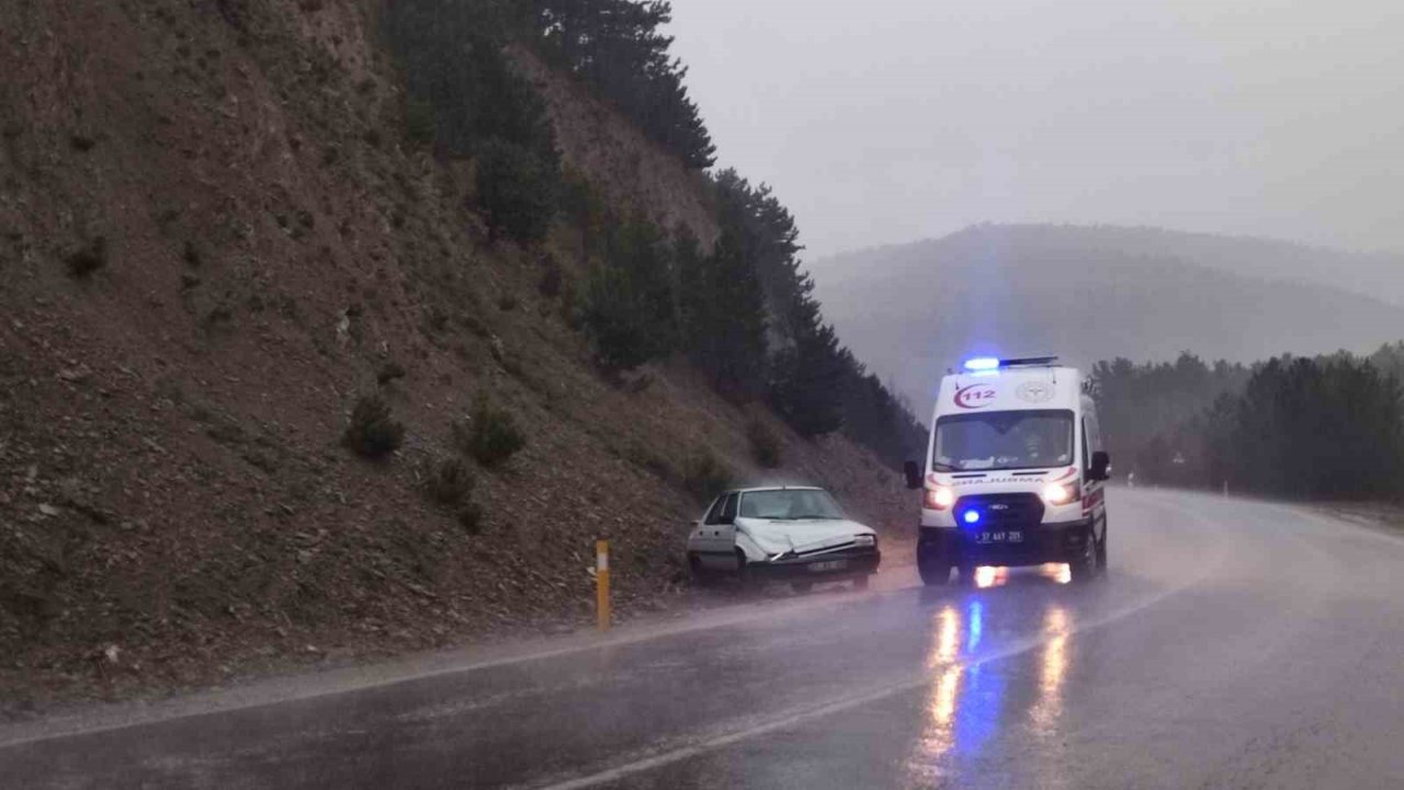 Kastamonu’da trafik kazası: 1 yaralı