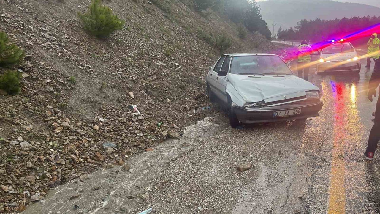 Kastamonu’da trafik kazası: 1 yaralı