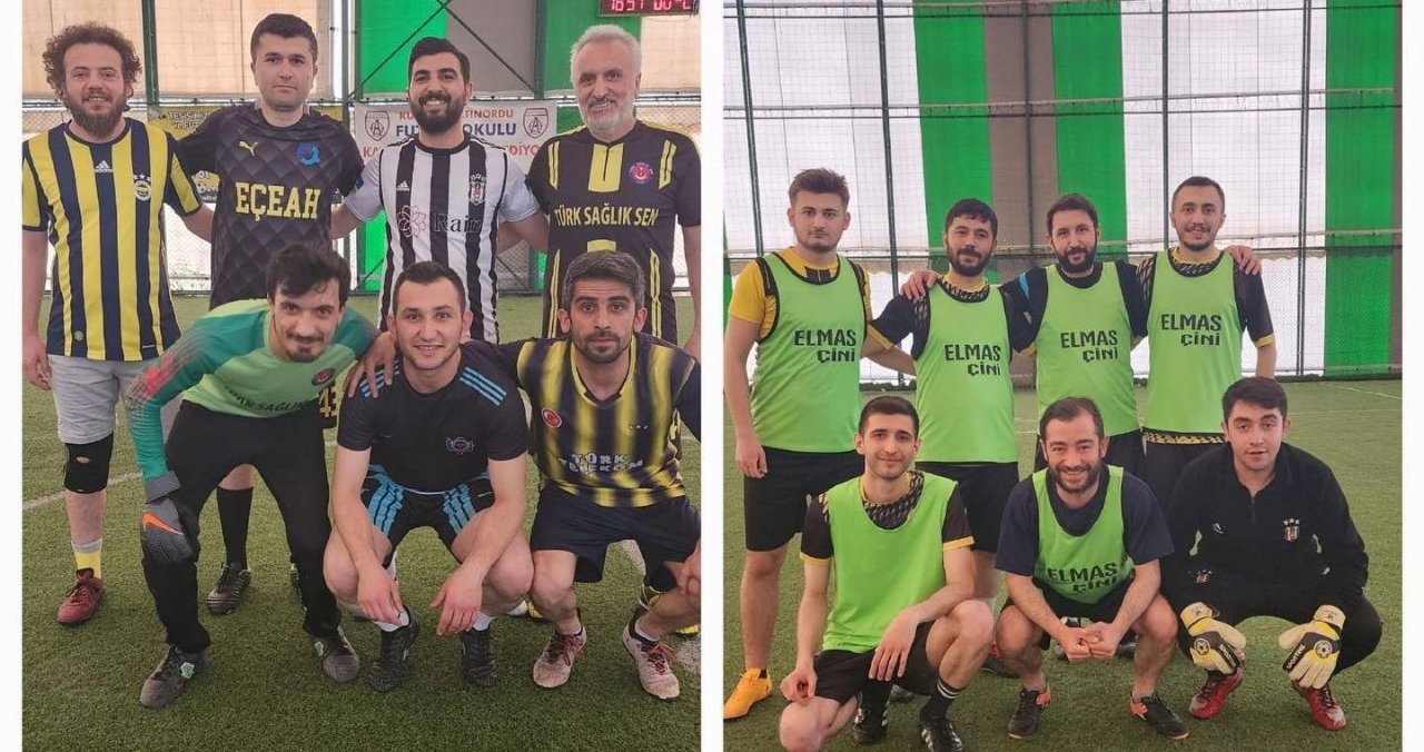 Kütahya sağlık çalışanları geleneksel halı saha turnuvası