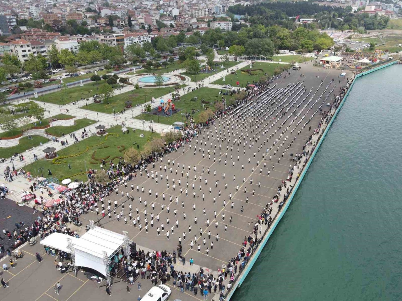 Marmara Deniz’inin kıyısında muhteşem görüntü: 1919 genç Tekirdağ karşılaması oynadı