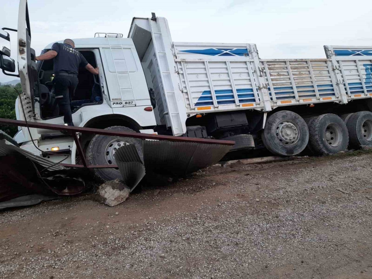 Kamyon sürücüsü direksiyonu başında ölü bulundu