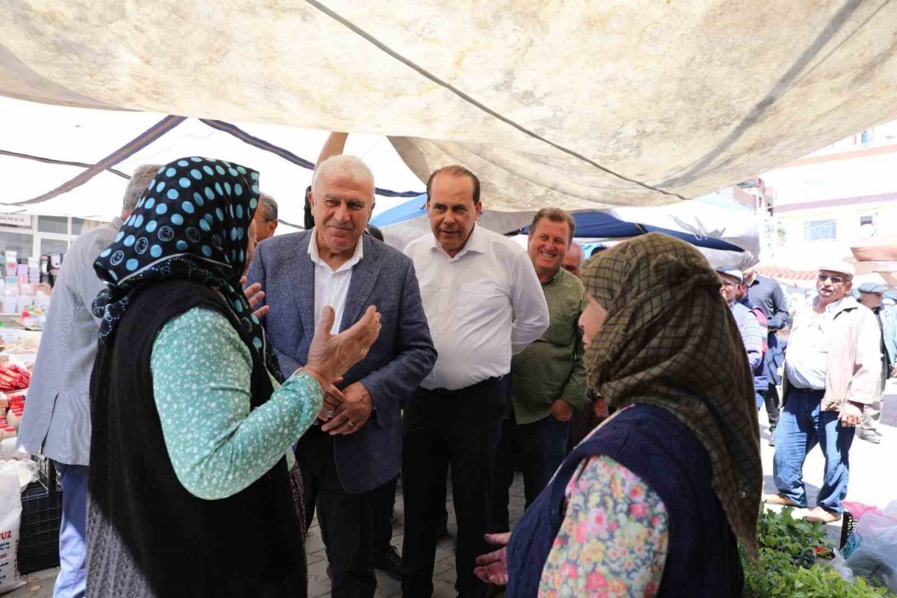Efeler Belediye Başkanı Atay, 2. tur seçim çalışmaları için alana indi