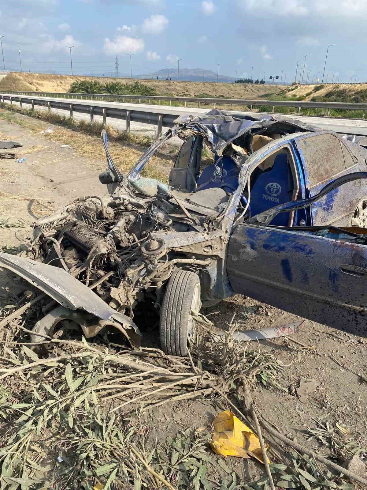 Otoban çıkışında kaza 1 ölü 7 yaralı