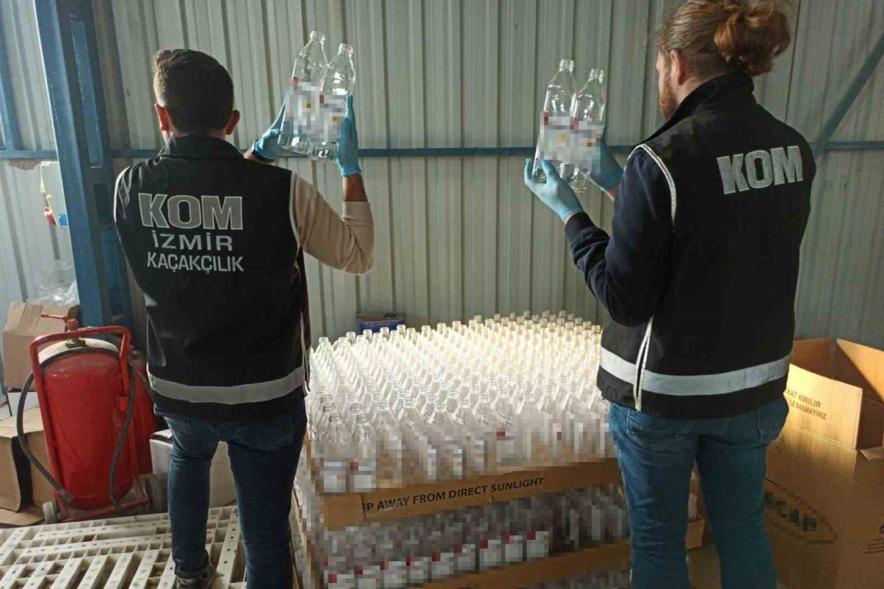 Sahte içki fabrikası kurmuşlar: 38 ton sahte alkol ele geçirildi