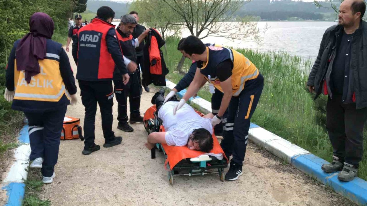 Bilecik’te gölete atlayarak intihara teşebbüs eden şahıs kurtarıldı
