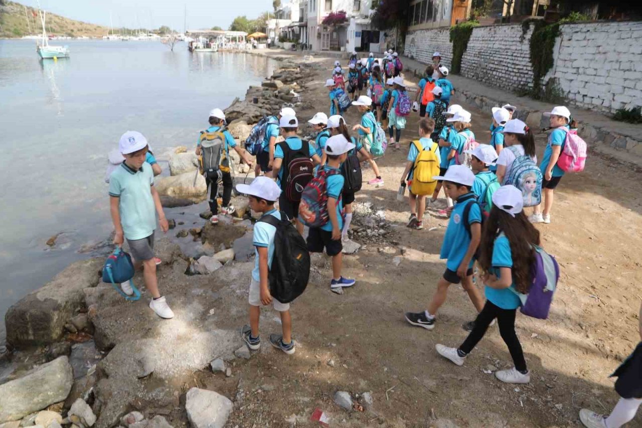 Bodrum’da çocuklara sıfır atık eğitimi verildi