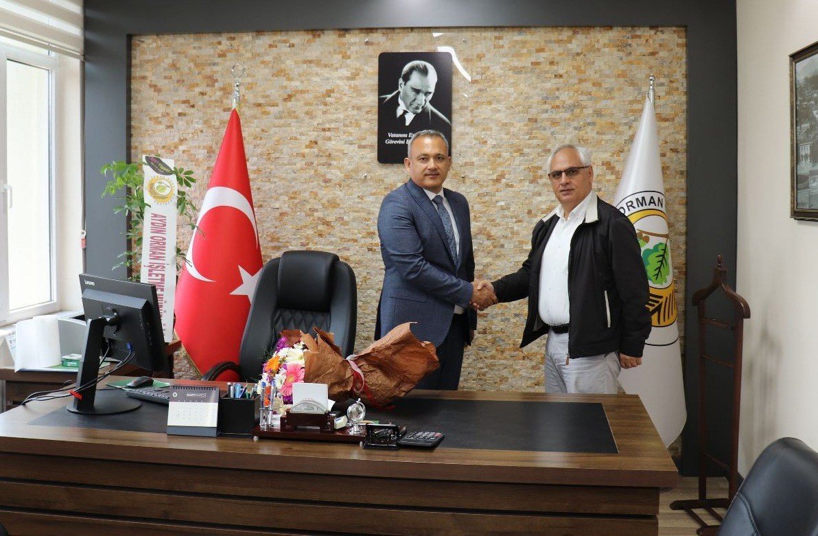 Aydın Orman İşletme Müdürlüğü’ne atanan Evcin göreve başladı