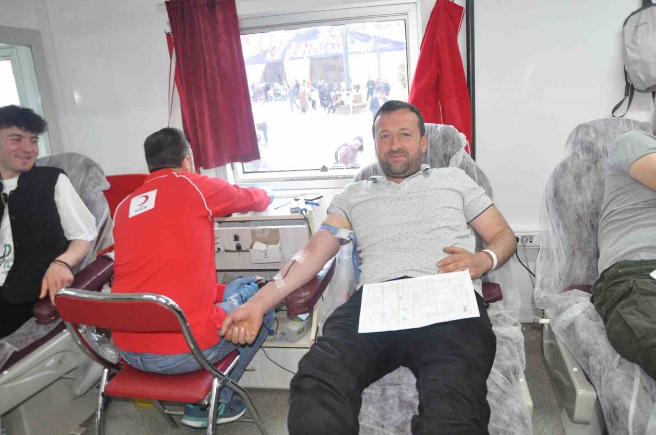 Sorgun halkından kan bağışına yoğun ilgi