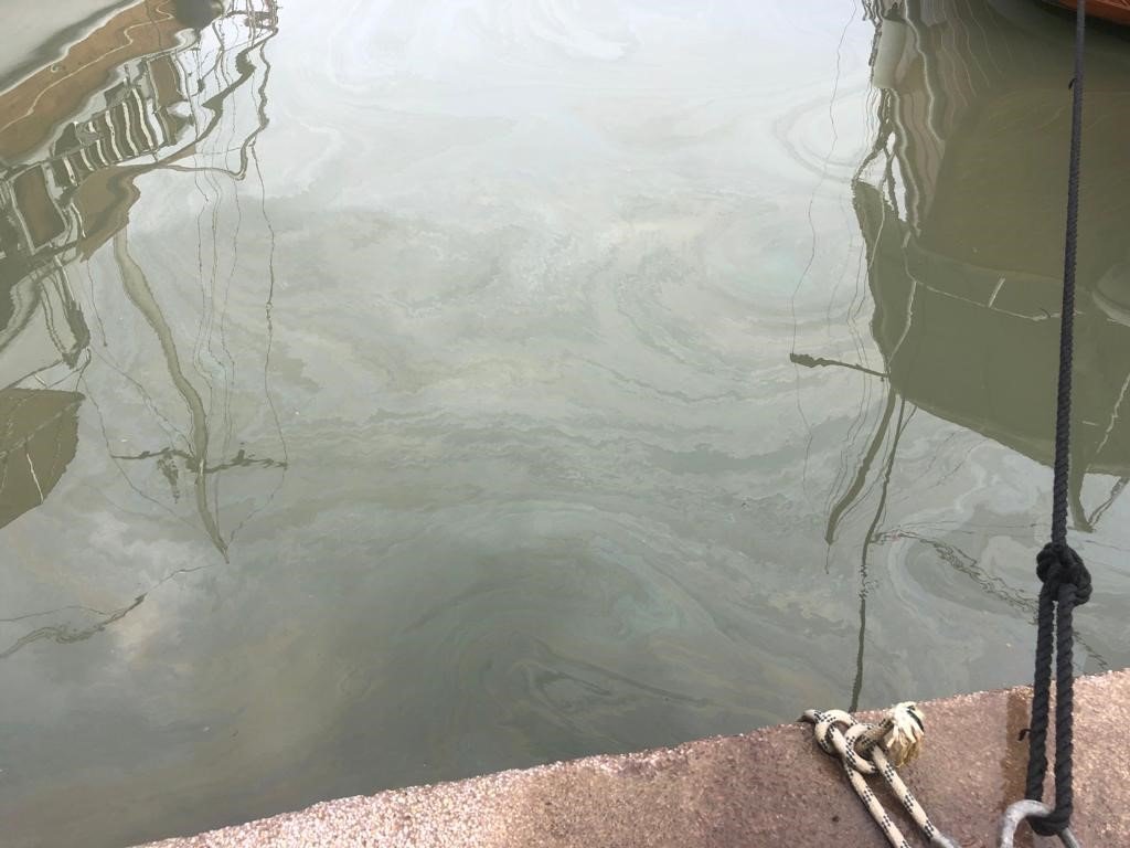 Datça’da sağanak yağmur, denizin rengini değiştirdi