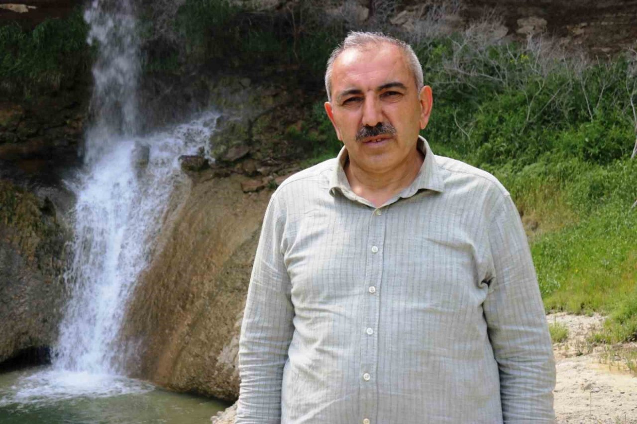 Diyarbakır’da bin yıldır akan şelale drone ile görüntülendi