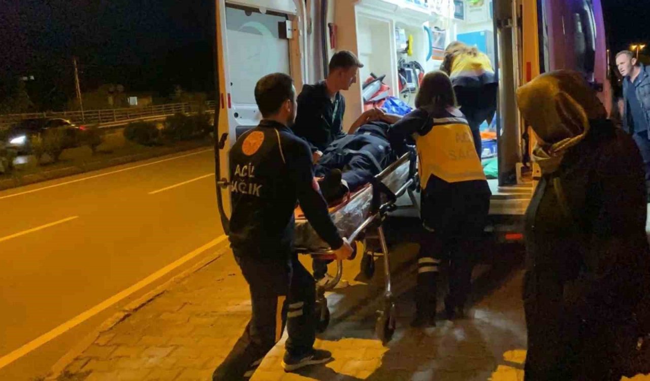 Sinop’ta otomobil ormanlık alana düştü: 1 yaralı