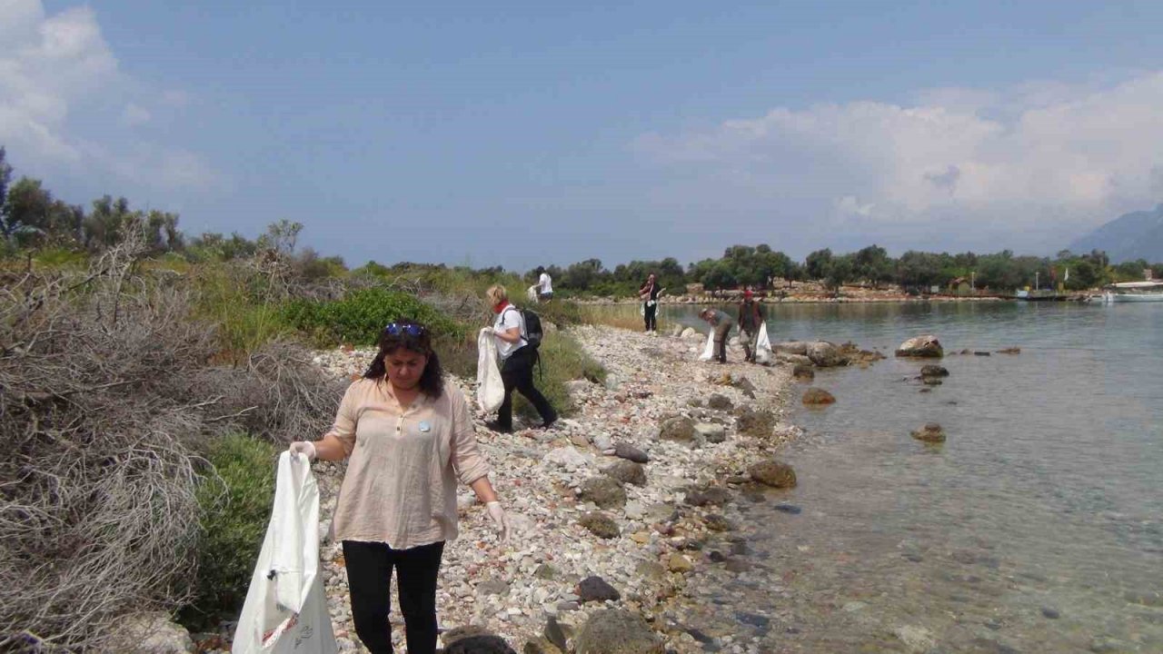Sedir Adası’nda su altı ve kıyı temizliği