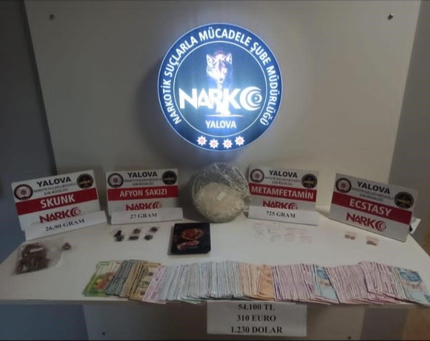 Yalova’daki uyuşturucu operasyonunda 1 tutuklama
