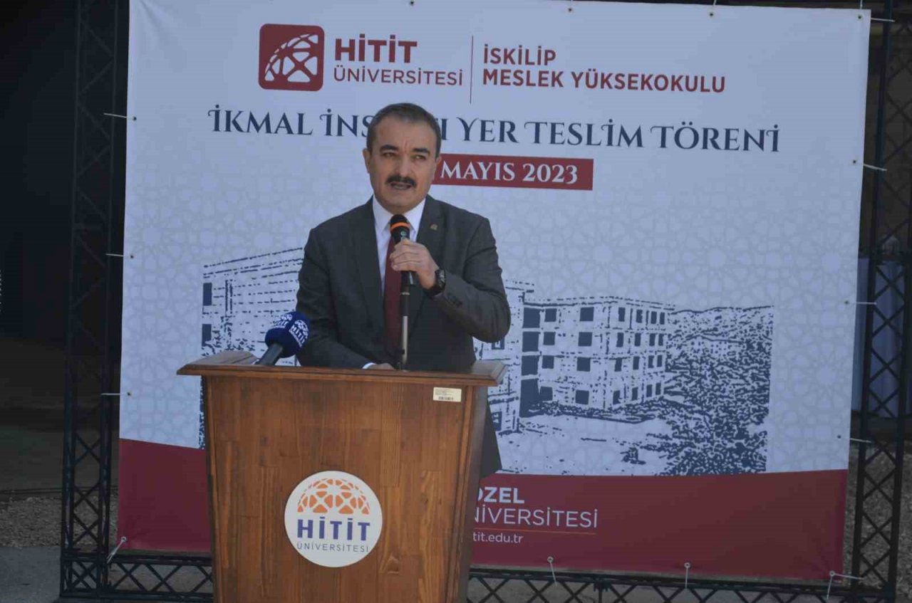 İskilip MYO yeni hizmet binasının yer teslimi yapıldı