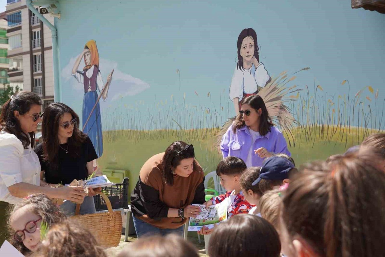 Minik çiftçilerden örnek çalışma