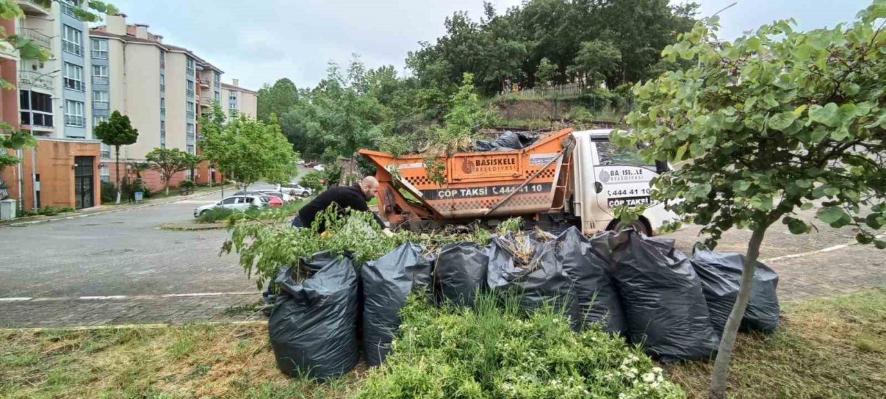 Çöp taksiler ile temizliğe devam