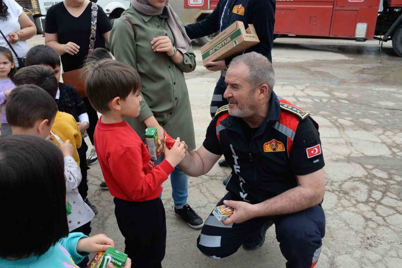 Bozüyük’te miniklere yangın eğitimi