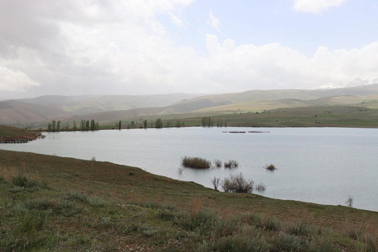 Çayırlı Göleti yağışların ardından tamamen doldu