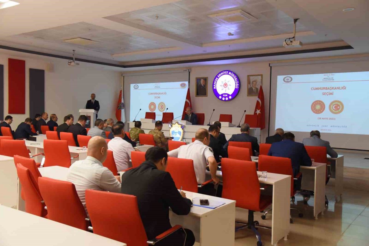 Manisa’da seçim güvenliği toplantısı yapıldı