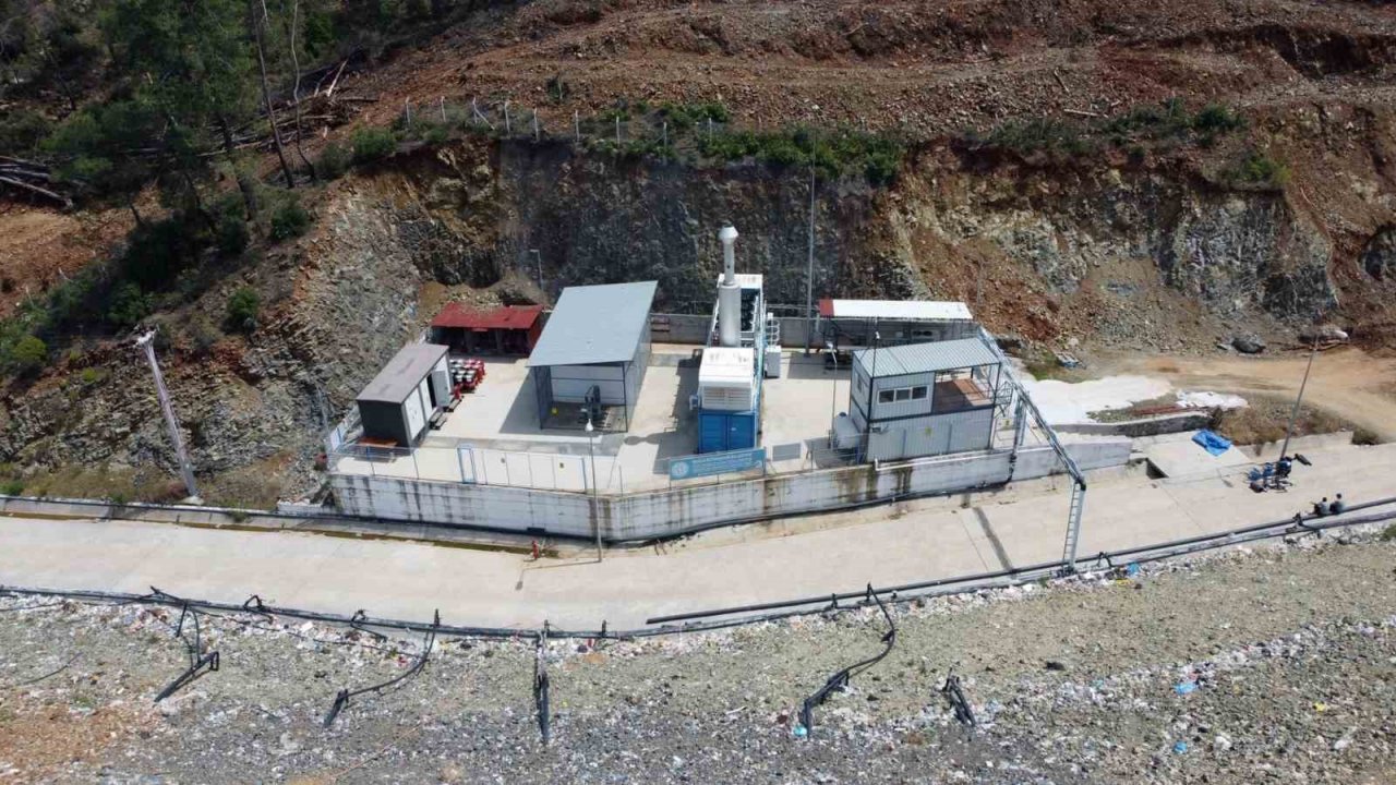 Ortaca’da katı atık tesisinden 94 bin hanenin 1 aylık elektriği üretiliyor