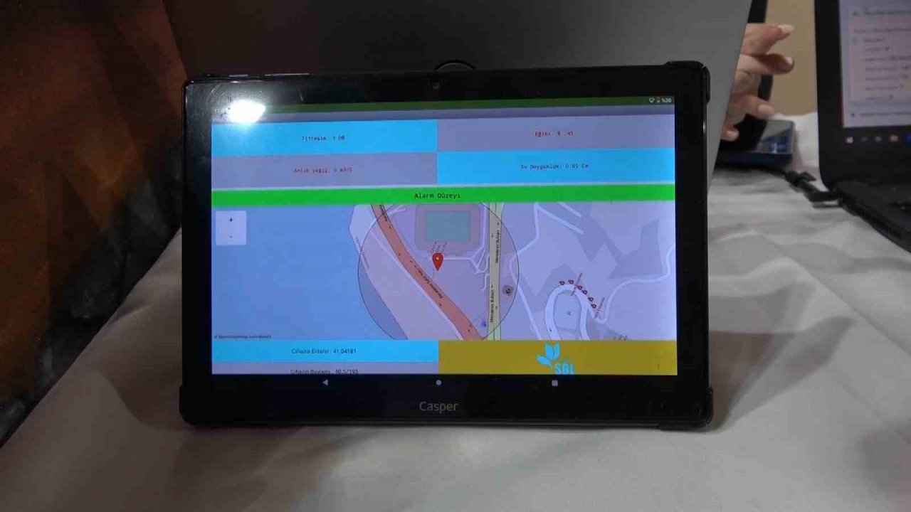 Rize’deki ROBOTEK Yarışmasında hazırlanan doğal afet projesi ilgi odağı oldu