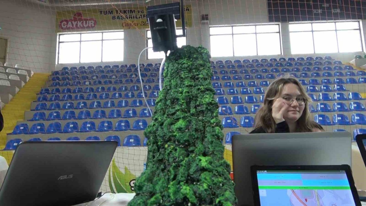 Rize’deki ROBOTEK Yarışmasında hazırlanan doğal afet projesi ilgi odağı oldu