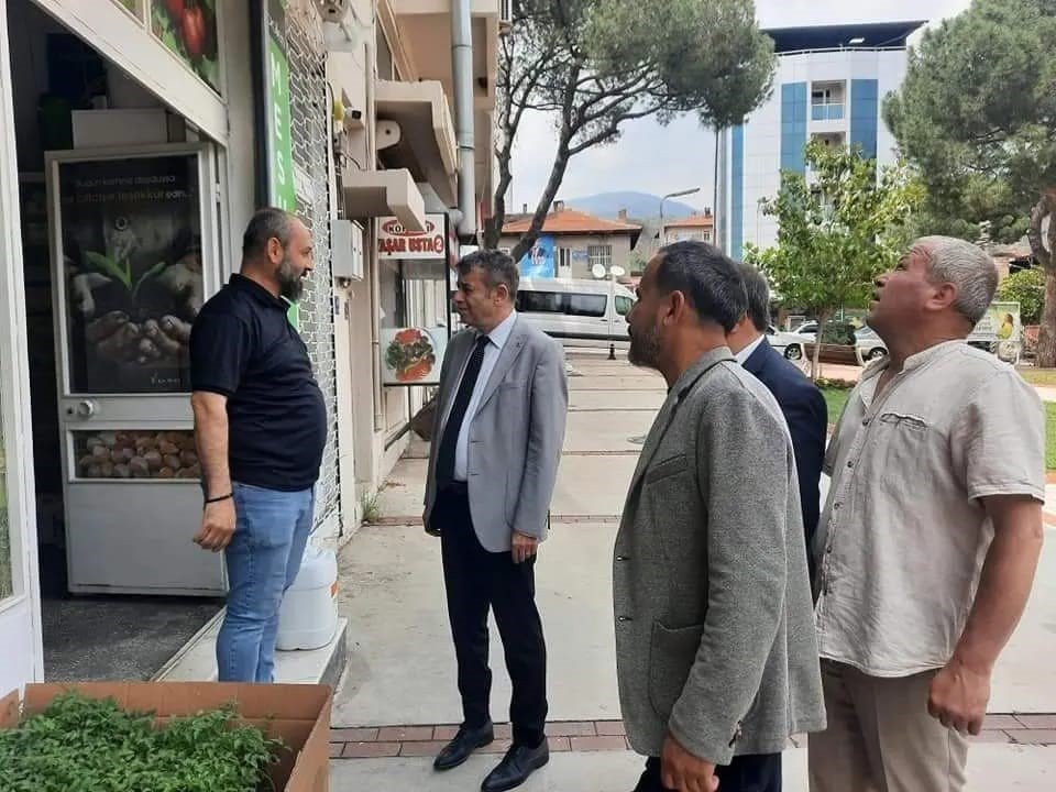 AYESOB Başkanı Künkcü selden etkilenen esnaf ile görüştü