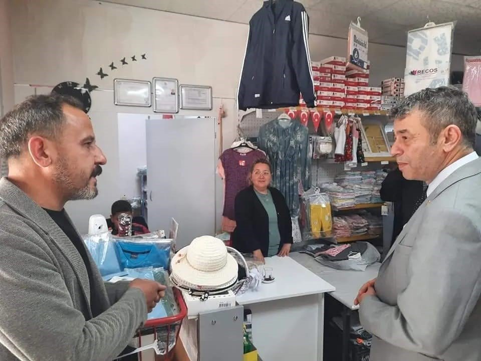 AYESOB Başkanı Künkcü selden etkilenen esnaf ile görüştü