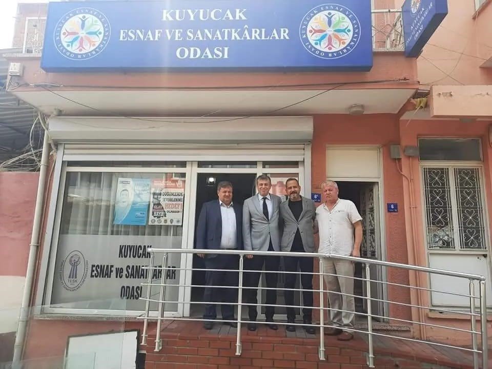 AYESOB Başkanı Künkcü selden etkilenen esnaf ile görüştü