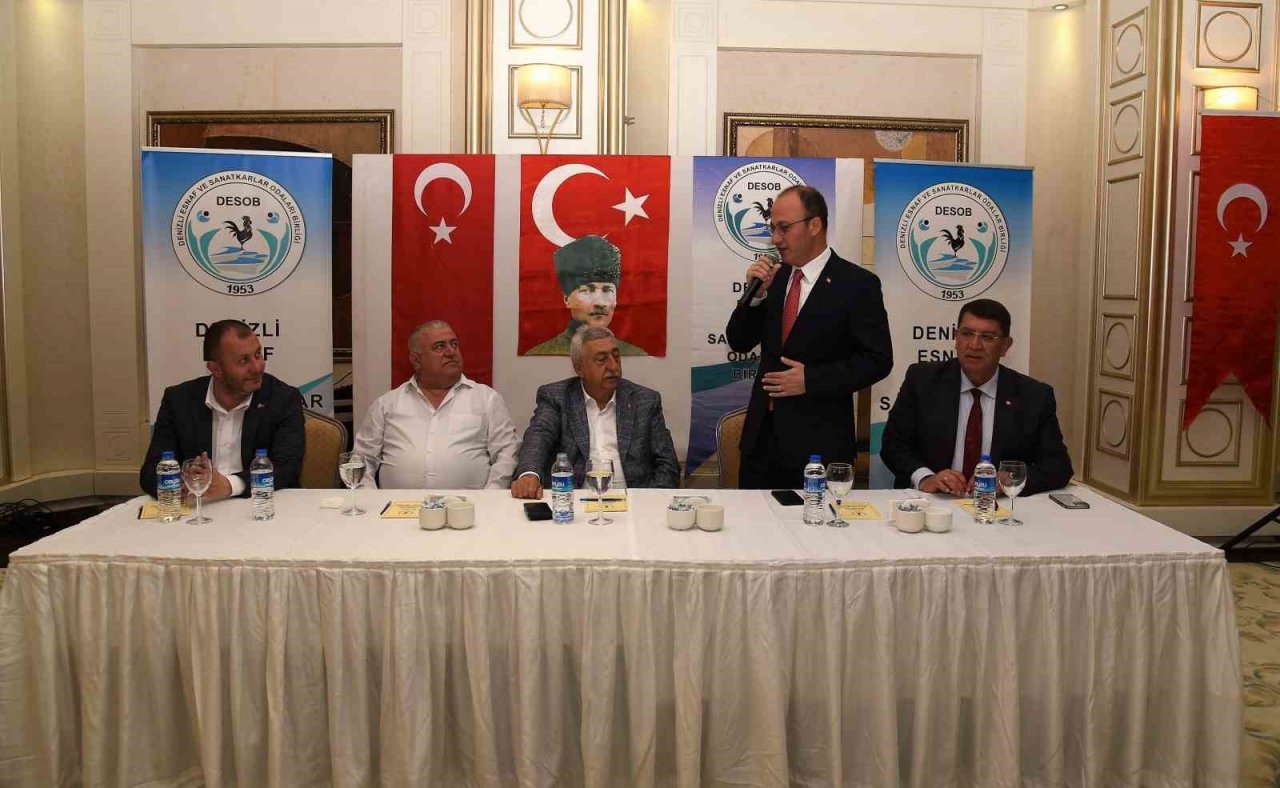 Denizli esnaf odası başkanları ekonomik gelişmeleri değerlendirdi