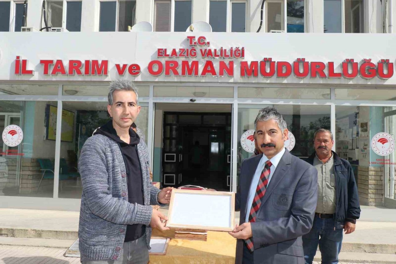 Elazığ’da eğitimi tamamlayan 25 üreticiye 90 kutu ipek böceği larvası dağıtıldı