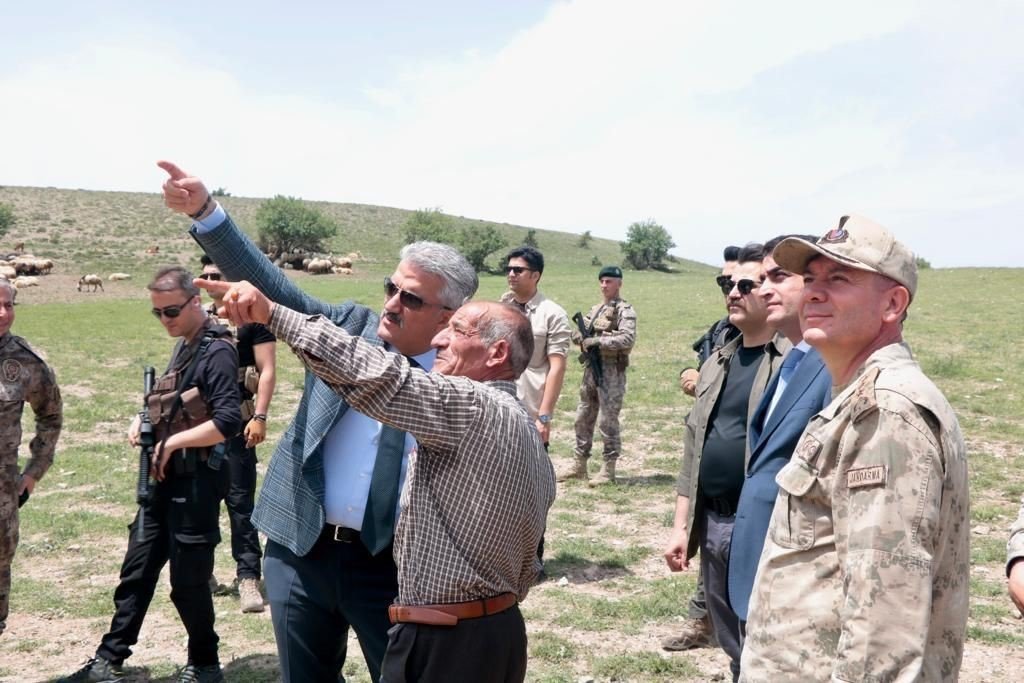 Vali Makas, üs bölgesinde denetimlerde bulundu