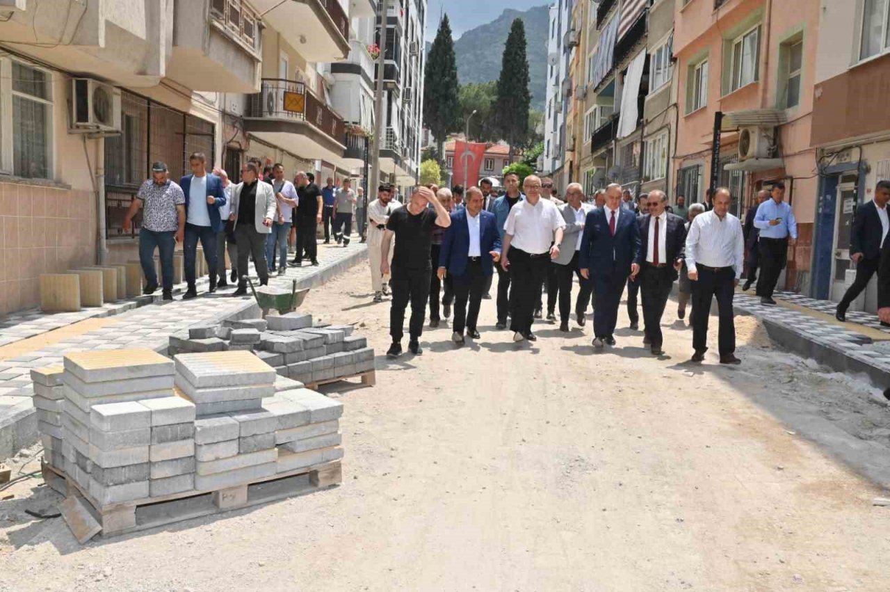 Başkan Ergün çalışmaları yerinde inceledi