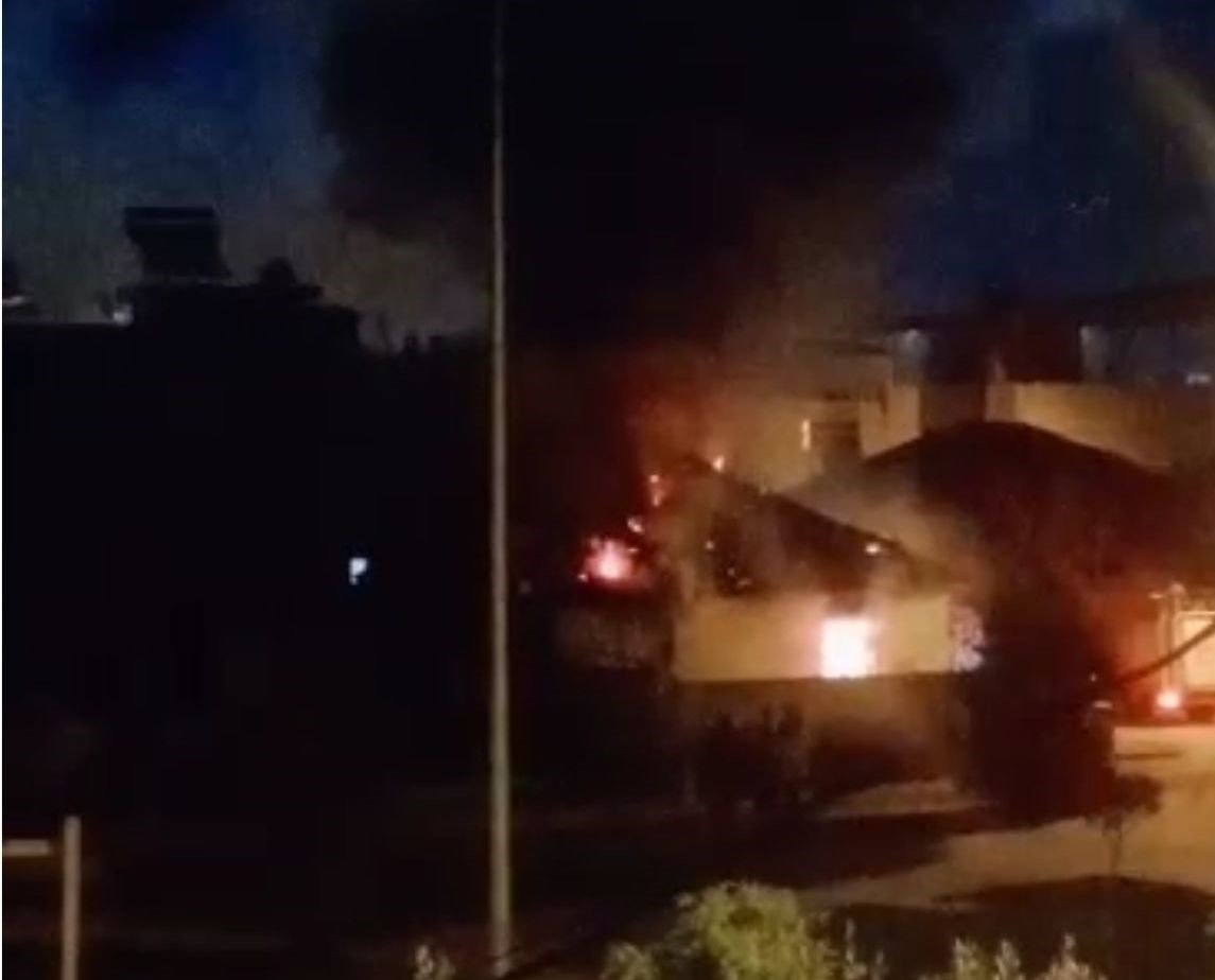 Alaşehir’de korkutan yangın