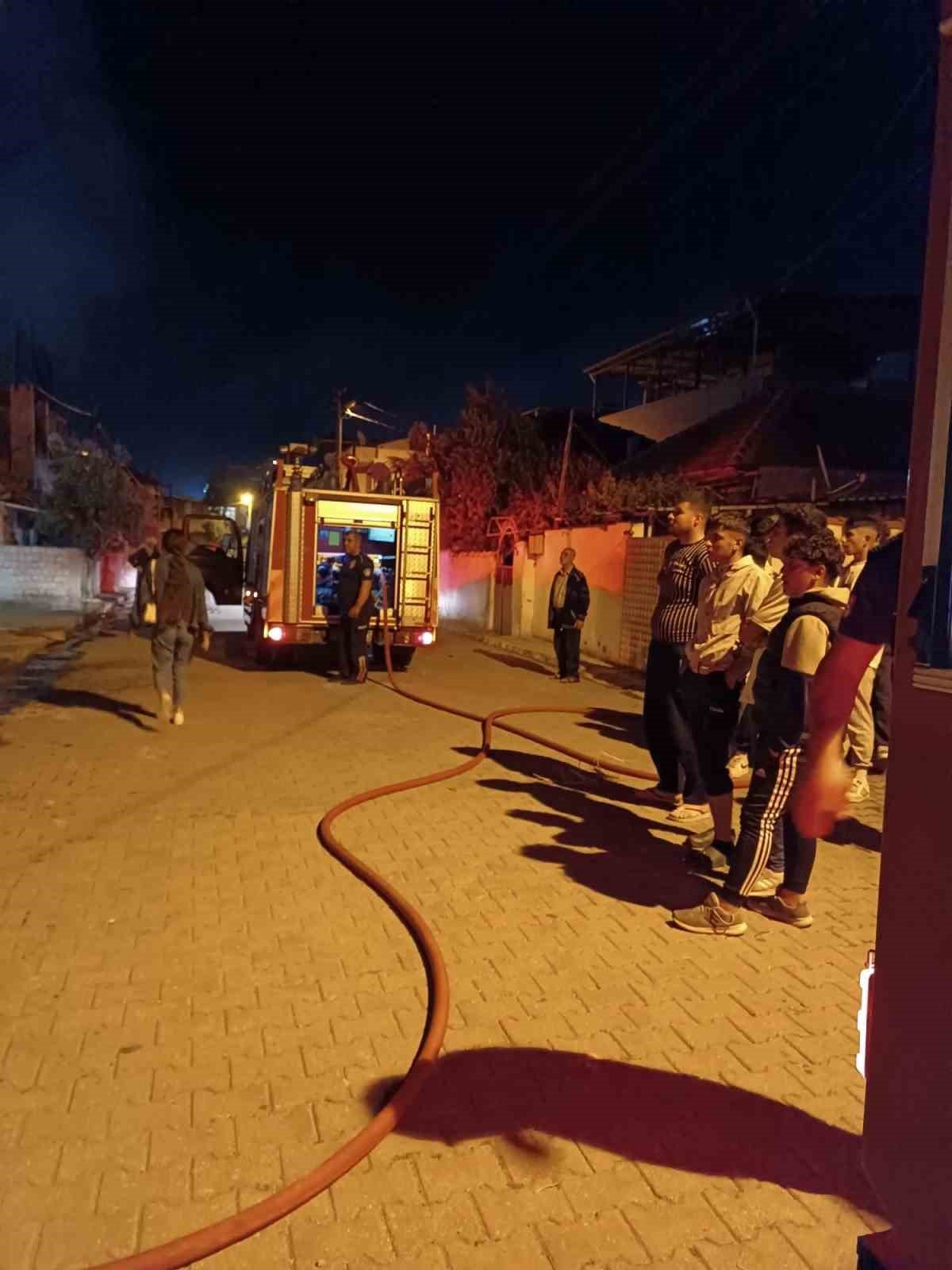 Alaşehir’de korkutan yangın