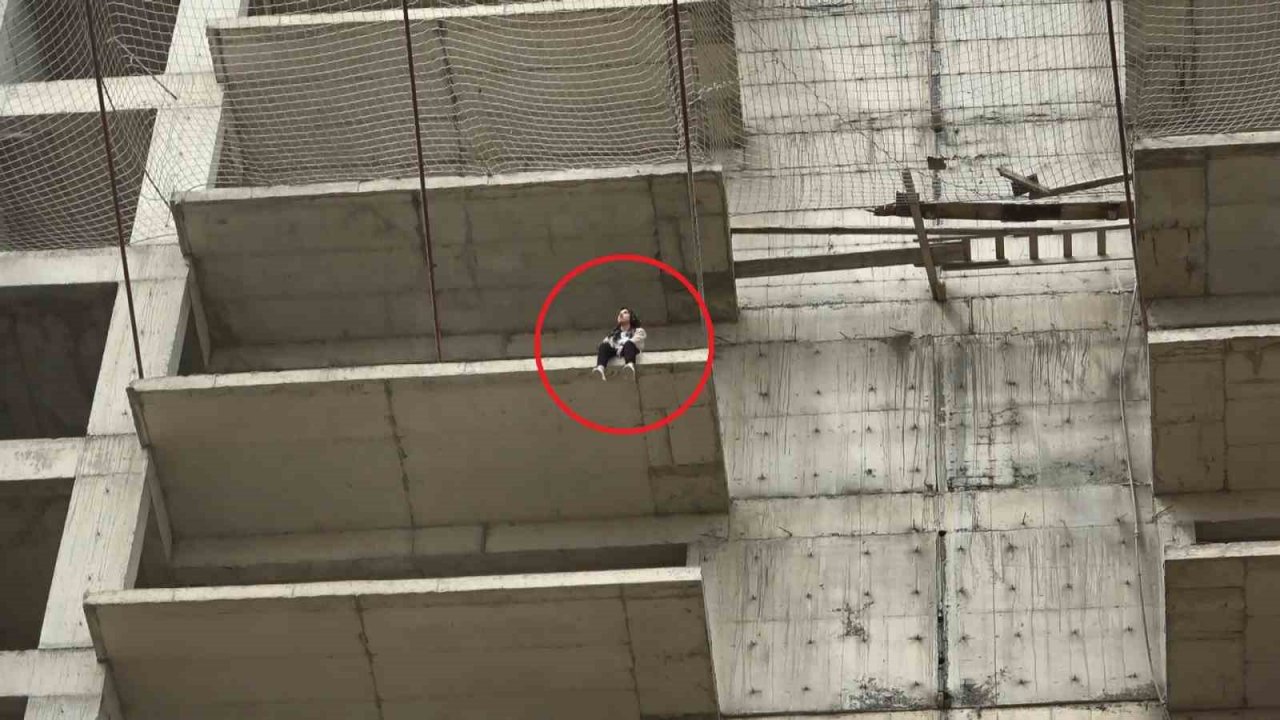 Genç kızın 10. katta intihar girişimi