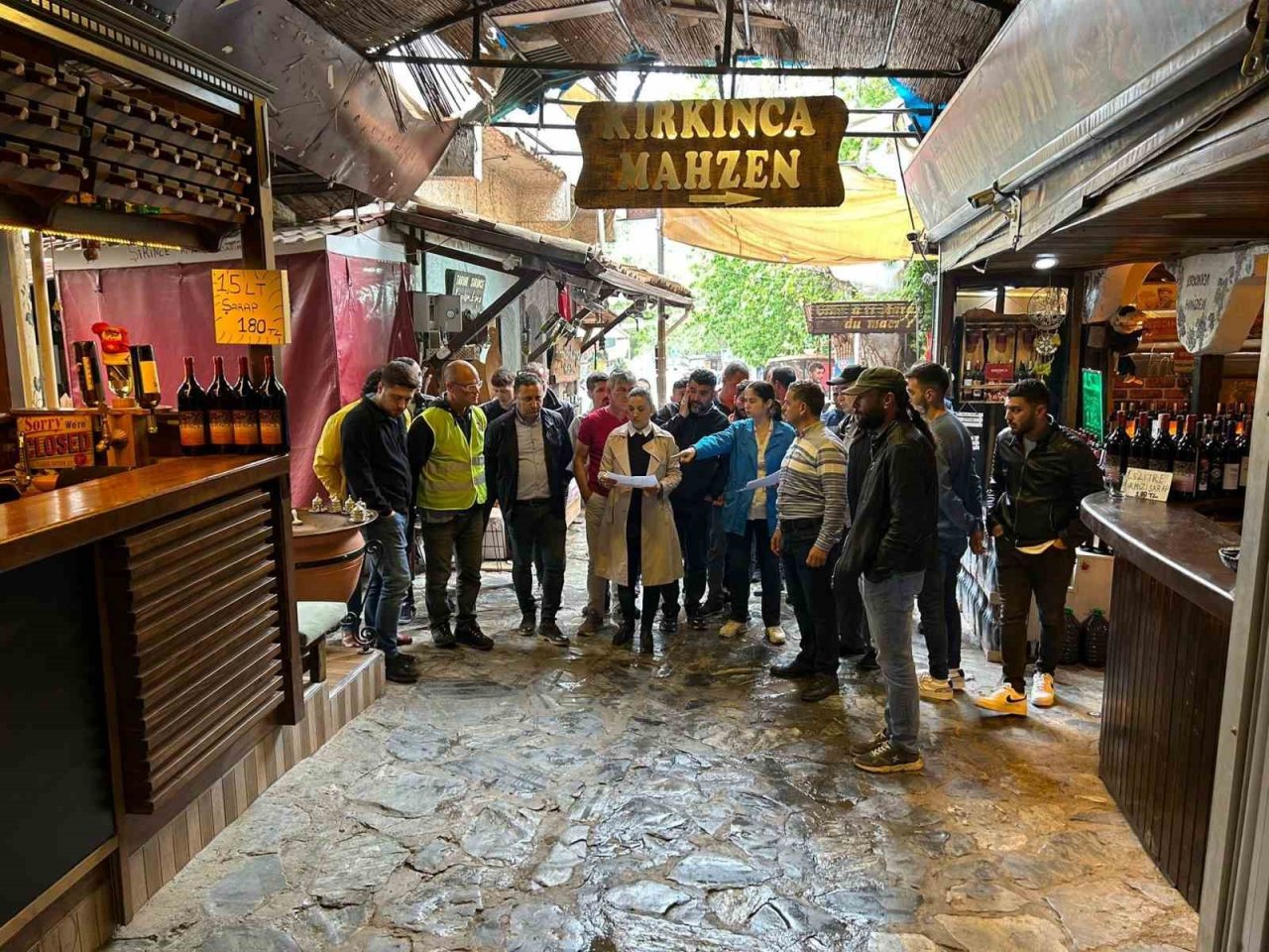 Şirince’nin tarihi çarşısında yenileme çalışmaları başladı