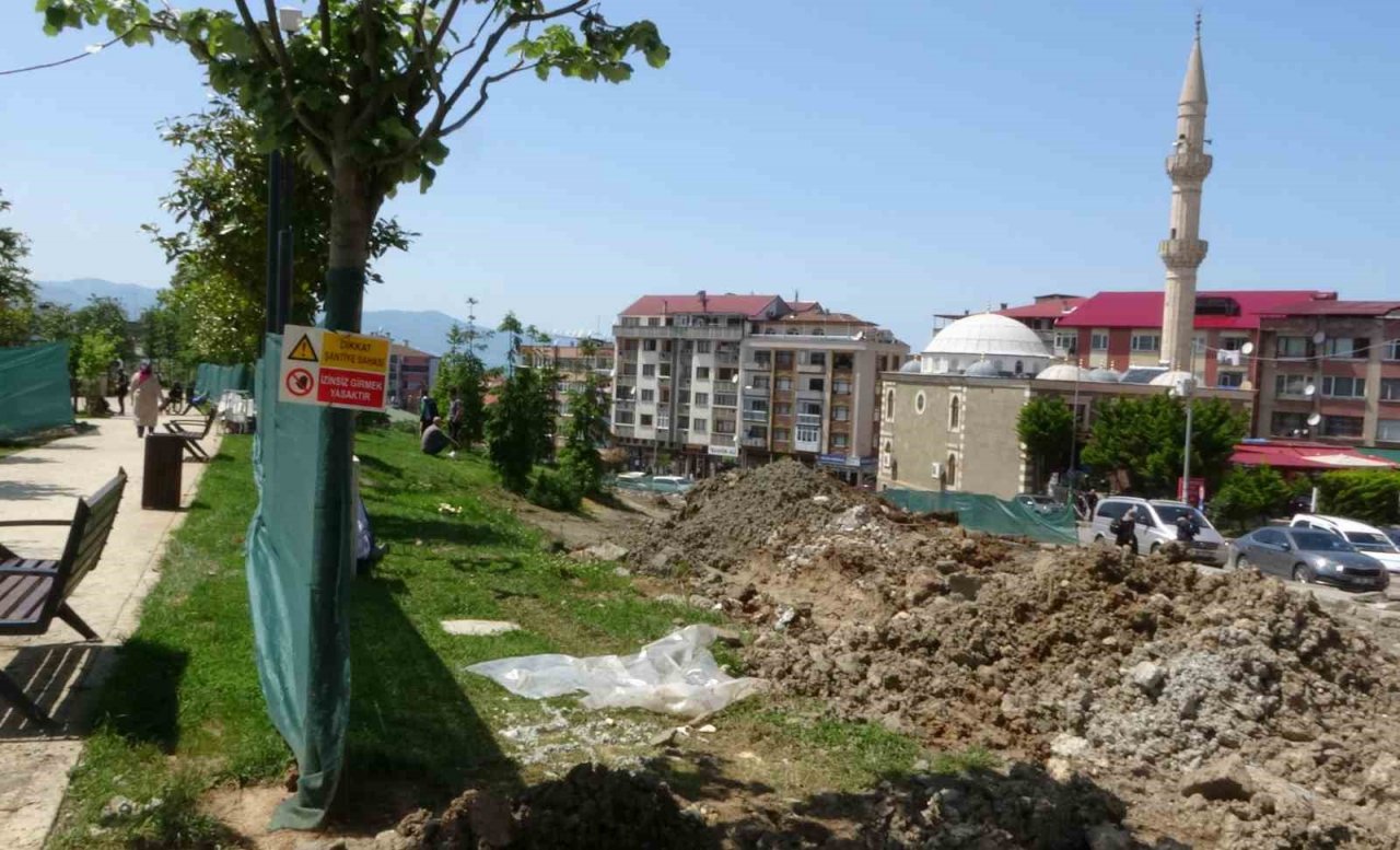 Trabzon’da Ortahisar Millet Bahçesinde ikinci etap çalışmaları başladı